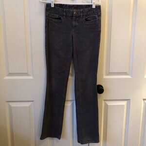 J. Crew Favorite Fit Bootcut Y2K Corduroy Pants 27R Slate Gray